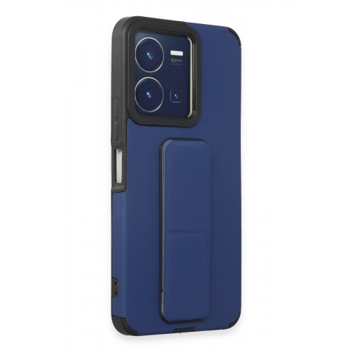 Newface Vivo Y35 Kılıf Mega Standlı Silikon - Mavi Newface Vivo Y35 Kılıf Mega Standlı Silikon - Mavi