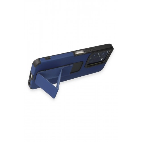 Newface Vivo Y35 Kılıf Mega Standlı Silikon - Mavi Newface Vivo Y35 Kılıf Mega Standlı Silikon - Mavi