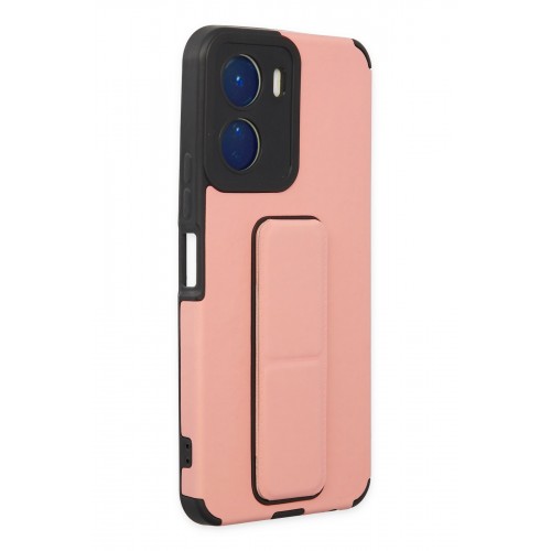 Newface Vivo Y16 Kılıf Mega Standlı Silikon - Pudra Newface Vivo Y16 Kılıf Mega Standlı Silikon - Pudra