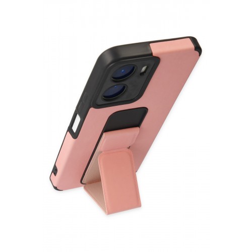 Newface Vivo Y16 Kılıf Mega Standlı Silikon - Pudra Newface Vivo Y16 Kılıf Mega Standlı Silikon - Pudra