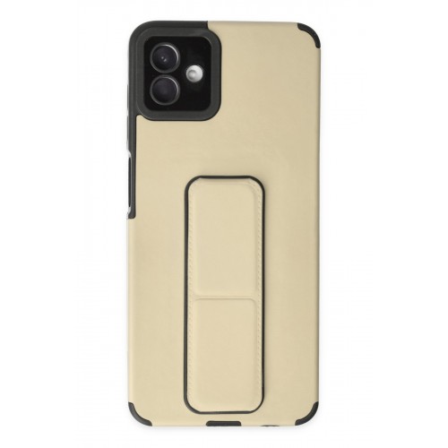 Newface Samsung Galaxy A04 Kılıf Mega Standlı Silikon - Gold Newface Samsung Galaxy A04 Kılıf Mega Standlı Silikon - Gold