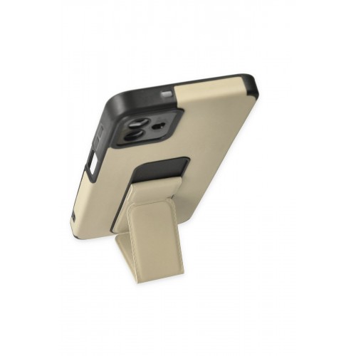 Newface Samsung Galaxy A04 Kılıf Mega Standlı Silikon - Gold Newface Samsung Galaxy A04 Kılıf Mega Standlı Silikon - Gold
