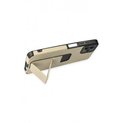 Newface Samsung Galaxy A04 Kılıf Mega Standlı Silikon - Gold Newface Samsung Galaxy A04 Kılıf Mega Standlı Silikon - Gold