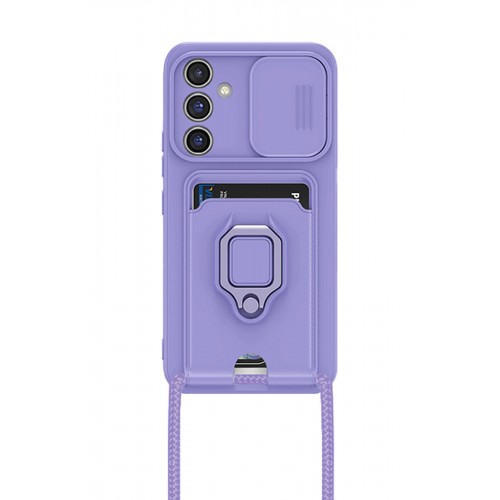 Newface Samsung Galaxy A14 4G Kılıf Zuma Kartvizitli Yüzüklü Silikon - Lila Newface Samsung Galaxy A14 4G Kılıf Zuma Kartvizitli Yüzüklü Silikon - Lila
