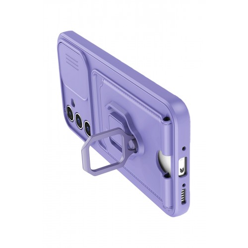 Newface Samsung Galaxy A14 4G Kılıf Zuma Kartvizitli Yüzüklü Silikon - Lila Newface Samsung Galaxy A14 4G Kılıf Zuma Kartvizitli Yüzüklü Silikon - Lila