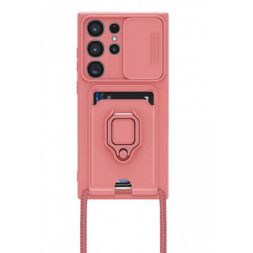 Newface Samsung Galaxy S23 Ultra Kılıf Zuma Kartvizitli Yüzüklü Silikon - Pembe Newface Samsung Galaxy S23 Ultra Kılıf Zuma Kartvizitli Yüzüklü Silikon - Pembe