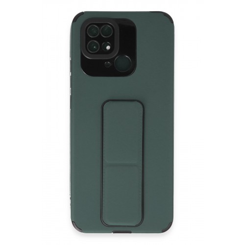 Newface Xiaomi Redmi 10C Kılıf Mega Standlı Silikon - Yeşil Newface Xiaomi Redmi 10C Kılıf Mega Standlı Silikon - Yeşil