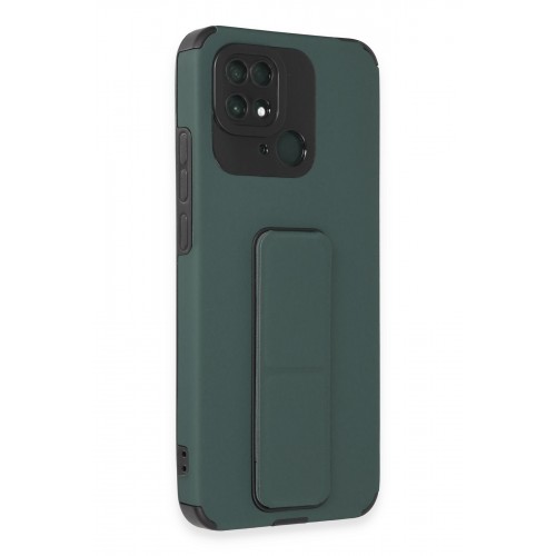 Newface Xiaomi Poco C40 Kılıf Mega Standlı Silikon - Yeşil Newface Xiaomi Poco C40 Kılıf Mega Standlı Silikon - Yeşil