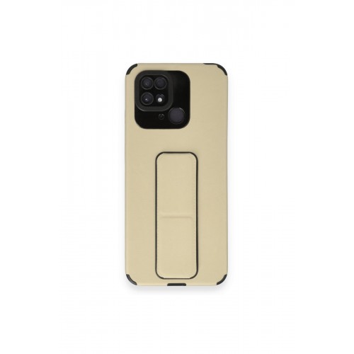 Newface Xiaomi Poco C40 Kılıf Mega Standlı Silikon - Gold Newface Xiaomi Poco C40 Kılıf Mega Standlı Silikon - Gold