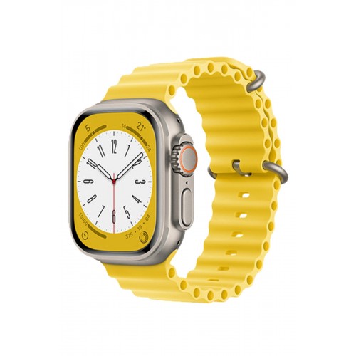 Newface Apple Watch 42mm Ocean Kordon - Sarı Newface Apple Watch 42mm Ocean Kordon - Sarı
