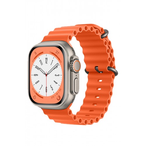 Newface Apple Watch 42mm Ocean Kordon - Turuncu Newface Apple Watch 42mm Ocean Kordon - Turuncu