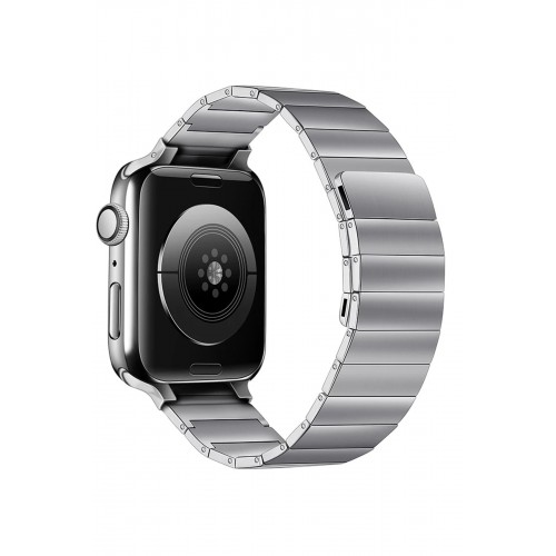 Newface Apple Watch Ultra 49mm KR404 Huks Kordon - Gümüş Newface Apple Watch Ultra 49mm KR404 Huks Kordon - Gümüş