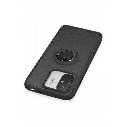 Newface Xiaomi Redmi 12C Kılıf Montreal Yüzüklü Silikon Kapak - Siyah Newface Xiaomi Redmi 12C Kılıf Montreal Yüzüklü Silikon Kapak - Siyah