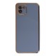 Newface Samsung Galaxy A03 Kılıf Volet Silikon - Mavi