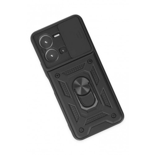 Newface Vivo Y35 Kılıf Pars Lens Yüzüklü Silikon - Siyah Newface Vivo Y35 Kılıf Pars Lens Yüzüklü Silikon - Siyah