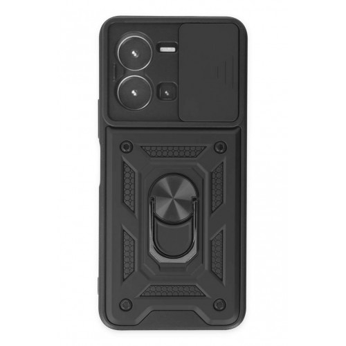 Newface Vivo Y22S Kılıf Pars Lens Yüzüklü Silikon - Siyah Newface Vivo Y22S Kılıf Pars Lens Yüzüklü Silikon - Siyah