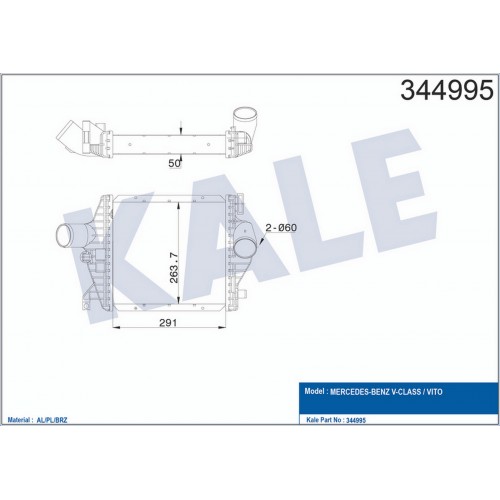 TURBOSARJ RADYATORU MERCEDES VITO W638 97 03 TURBOSARJ RADYATORU MERCEDES VITO W638 97 03