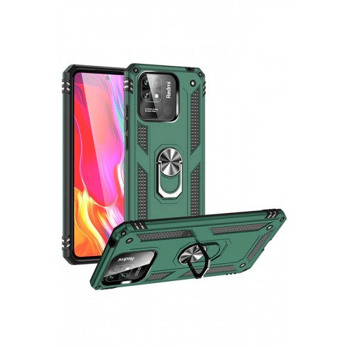 Newface Xiaomi Poco C40 Kılıf Sofya Yüzüklü Silikon Kapak - Yeşil Newface Xiaomi Poco C40 Kılıf Sofya Yüzüklü Silikon Kapak - Yeşil