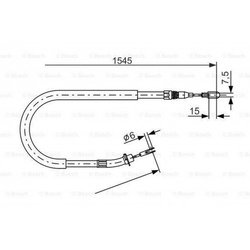 FREN HALATI ARKA 1545mm MERCEDES SPRINTER 901 904 95 06 FREN HALATI ARKA 1545mm MERCEDES SPRINTER 901 904 95 06