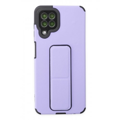 Newface Samsung Galaxy M32 Kılıf Mega Standlı Silikon - Lila Newface Samsung Galaxy M32 Kılıf Mega Standlı Silikon - Lila