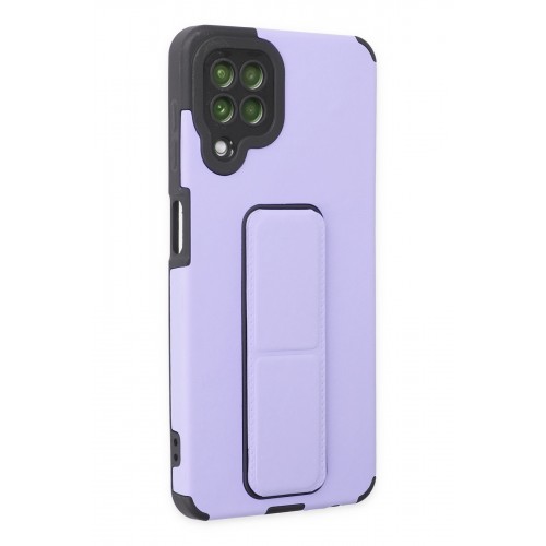Newface Samsung Galaxy M32 Kılıf Mega Standlı Silikon - Lila Newface Samsung Galaxy M32 Kılıf Mega Standlı Silikon - Lila