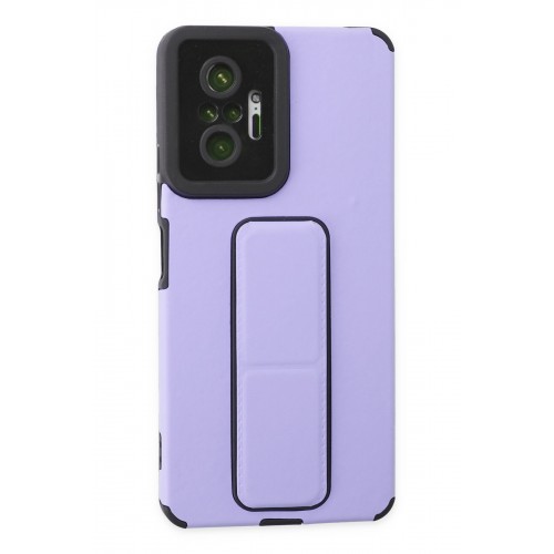 Newface Xiaomi Redmi Note 10 Pro Kılıf Mega Standlı Silikon - Lila Newface Xiaomi Redmi Note 10 Pro Kılıf Mega Standlı Silikon - Lila