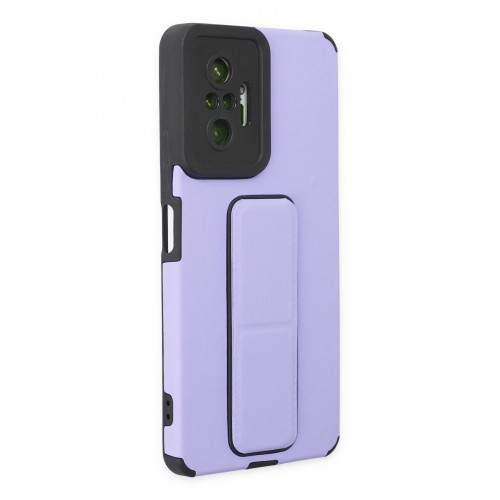 Newface Xiaomi Redmi Note 10 Pro Kılıf Mega Standlı Silikon - Lila Newface Xiaomi Redmi Note 10 Pro Kılıf Mega Standlı Silikon - Lila