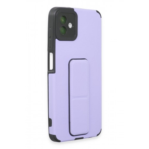 Newface Samsung Galaxy A04 Kılıf Mega Standlı Silikon - Lila Newface Samsung Galaxy A04 Kılıf Mega Standlı Silikon - Lila