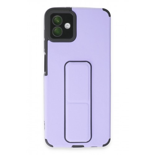 Newface Samsung Galaxy A04 Kılıf Mega Standlı Silikon - Lila Newface Samsung Galaxy A04 Kılıf Mega Standlı Silikon - Lila