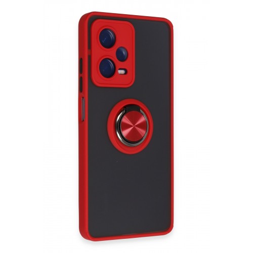 Newface Xiaomi Poco X5 5G Kılıf Montreal Yüzüklü Silikon Kapak - Kırmızı Newface Xiaomi Poco X5 5G Kılıf Montreal Yüzüklü Silikon Kapak - Kırmızı