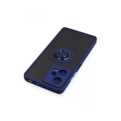 Newface Xiaomi Poco X5 5G Kılıf Montreal Yüzüklü Silikon Kapak - Lacivert Newface Xiaomi Poco X5 5G Kılıf Montreal Yüzüklü Silikon Kapak - Lacivert