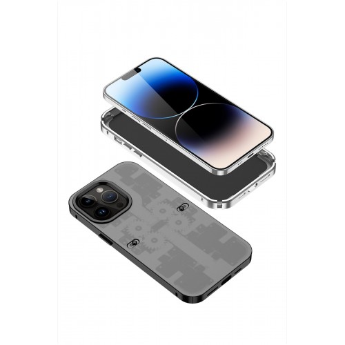 Newface iPhone 14 Pro Max Kılıf Mekanik Bumper Kapak - Siyah Newface iPhone 14 Pro Max Kılıf Mekanik Bumper Kapak - Siyah