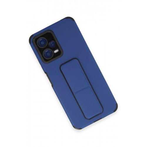 Newface Xiaomi Redmi Note 12 5G Kılıf Mega Standlı Silikon - Mavi Newface Xiaomi Redmi Note 12 5G Kılıf Mega Standlı Silikon - Mavi
