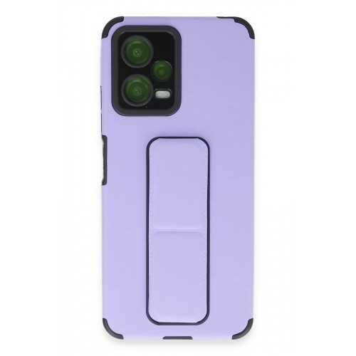 Newface Xiaomi Redmi Note 12 5G Kılıf Mega Standlı Silikon - Lila Newface Xiaomi Redmi Note 12 5G Kılıf Mega Standlı Silikon - Lila