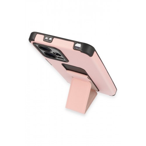 Newface Xiaomi Redmi Note 12 5G Kılıf Mega Standlı Silikon - Pudra Newface Xiaomi Redmi Note 12 5G Kılıf Mega Standlı Silikon - Pudra