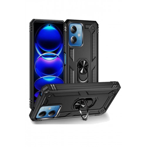 Newface Xiaomi Poco X5 5G Kılıf Sofya Yüzüklü Silikon Kapak - Siyah Newface Xiaomi Poco X5 5G Kılıf Sofya Yüzüklü Silikon Kapak - Siyah