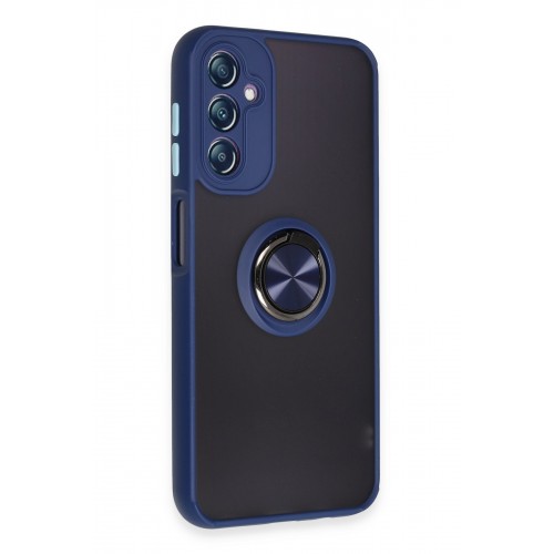 Newface Samsung Galaxy A14 4G Kılıf Montreal Yüzüklü Silikon Kapak - Lacivert Newface Samsung Galaxy A14 4G Kılıf Montreal Yüzüklü Silikon Kapak - Lacivert