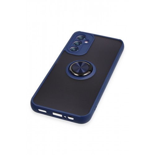 Newface Samsung Galaxy A14 4G Kılıf Montreal Yüzüklü Silikon Kapak - Lacivert Newface Samsung Galaxy A14 4G Kılıf Montreal Yüzüklü Silikon Kapak - Lacivert