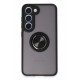 Newface Samsung Galaxy S23 Kılıf Montreal Yüzüklü Silikon Kapak - Siyah Newface Samsung Galaxy S23 Kılıf Montreal Yüzüklü Silikon Kapak - Siyah