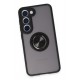 Newface Samsung Galaxy S23 Kılıf Montreal Yüzüklü Silikon Kapak - Siyah Newface Samsung Galaxy S23 Kılıf Montreal Yüzüklü Silikon Kapak - Siyah