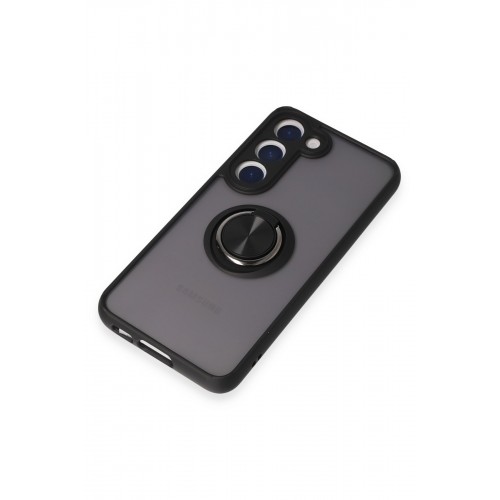 Newface Samsung Galaxy S23 Kılıf Montreal Yüzüklü Silikon Kapak - Siyah Newface Samsung Galaxy S23 Kılıf Montreal Yüzüklü Silikon Kapak - Siyah