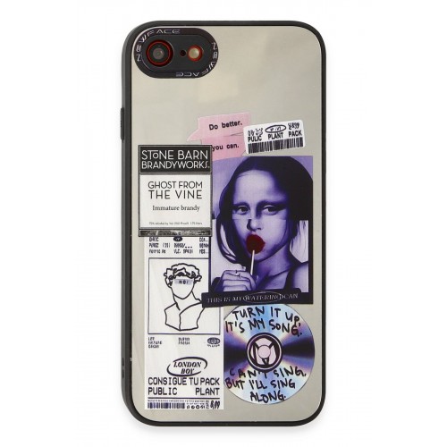 Newface iPhone 7 Kılıf Mirror Desenli Kapak - Mirror - 2 Newface iPhone 7 Kılıf Mirror Desenli Kapak - Mirror - 2