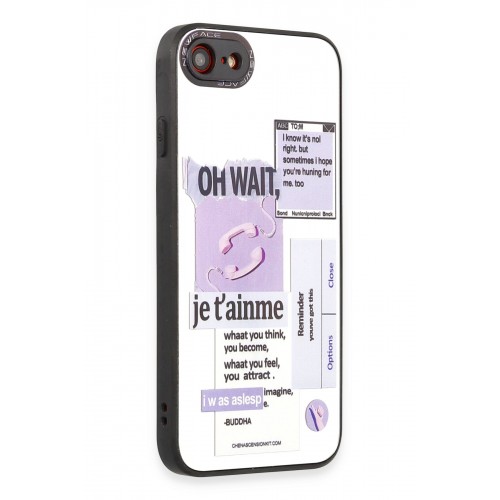 Newface iPhone SE 2020 Kılıf Mirror Desenli Kapak - Mirror - 4 Newface iPhone SE 2020 Kılıf Mirror Desenli Kapak - Mirror - 4