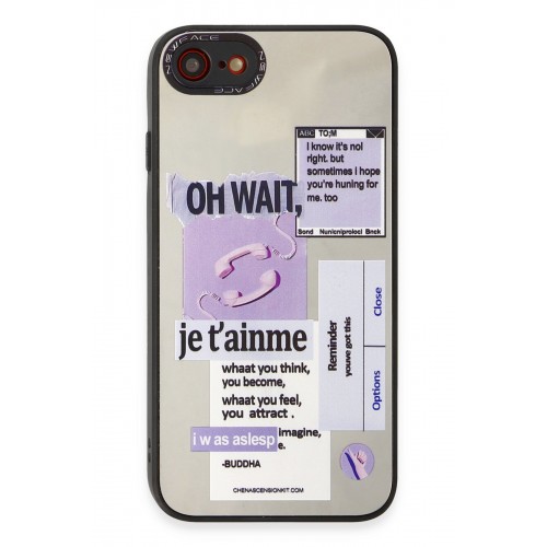 Newface iPhone SE 2020 Kılıf Mirror Desenli Kapak - Mirror - 4 Newface iPhone SE 2020 Kılıf Mirror Desenli Kapak - Mirror - 4