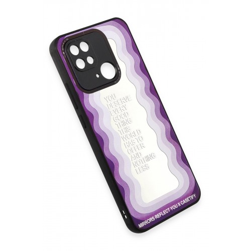 Newface Xiaomi Redmi 10C Kılıf Mirror Desenli Kapak - Mirror - 5 Newface Xiaomi Redmi 10C Kılıf Mirror Desenli Kapak - Mirror - 5