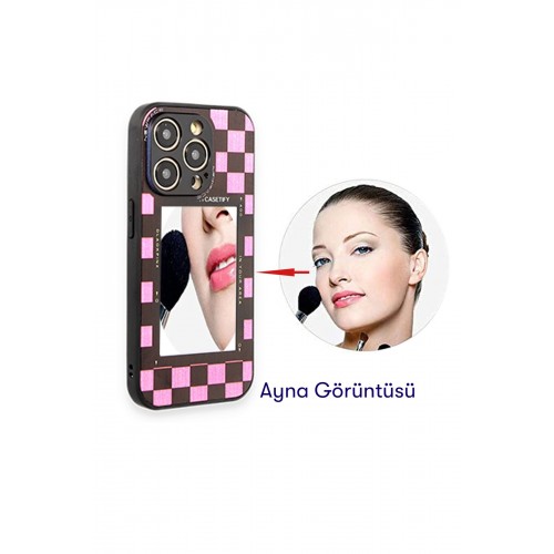 Newface Huawei P20 Lite Kılıf Mirror Desenli Kapak - Mirror - 1 Newface Huawei P20 Lite Kılıf Mirror Desenli Kapak - Mirror - 1