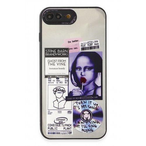 Newface iPhone 7 Plus Kılıf Mirror Desenli Kapak - Mirror - 2 Newface iPhone 7 Plus Kılıf Mirror Desenli Kapak - Mirror - 2