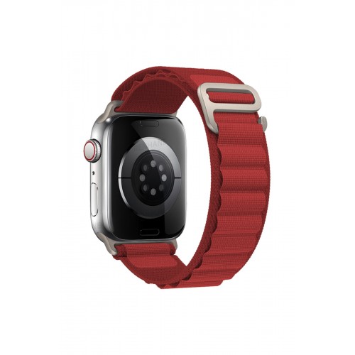 Newface Apple Watch 38mm Mountain Kordon - Kırmızı Newface Apple Watch 38mm Mountain Kordon - Kırmızı