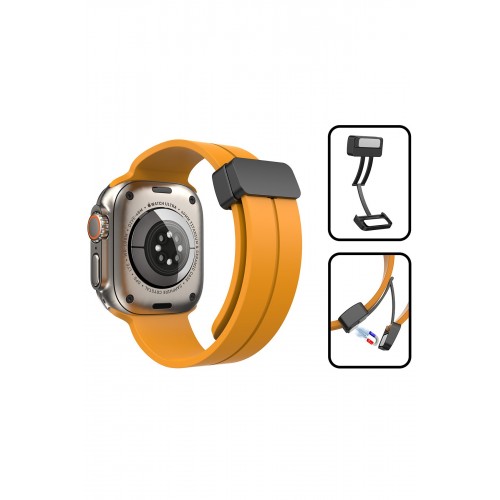 Newface Apple Watch 45mm KR412 Elegance Stylısh Kordon - Lila Newface Apple Watch 45mm KR412 Elegance Stylısh Kordon - Lila