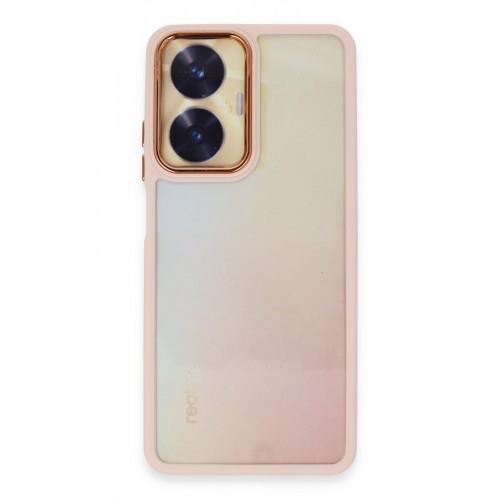 Newface Realme C55 Kılıf Dora Kapak - Pudra Newface Realme C55 Kılıf Dora Kapak - Pudra